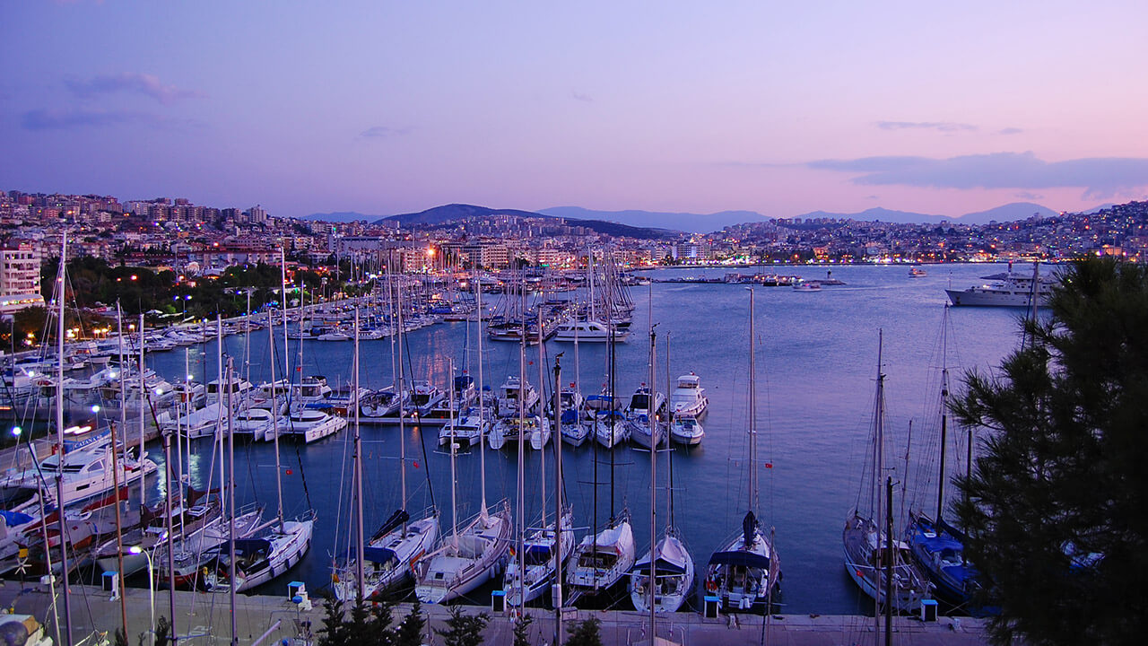 kusadasi harbour turkey