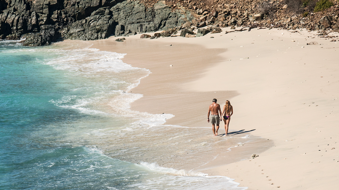 Secluded beaches